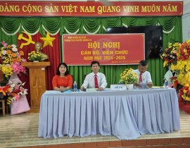 HỘI NGHỊ CBCC NĂM HỌC 2024 -  2025